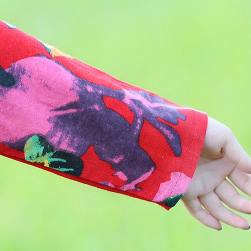 秋冬胖mm v领棉麻长袖过膝连衣裙 媚娇兰大码女装