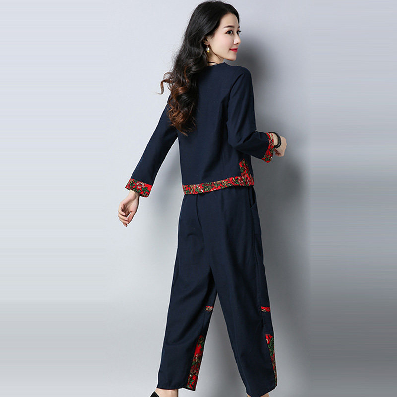 春夏微胖mm棉麻民族风大码女装t恤 媚娇兰大码女装