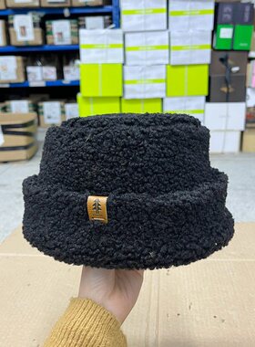羊羔毛水桶渔夫帽保暖复古渔夫帽
