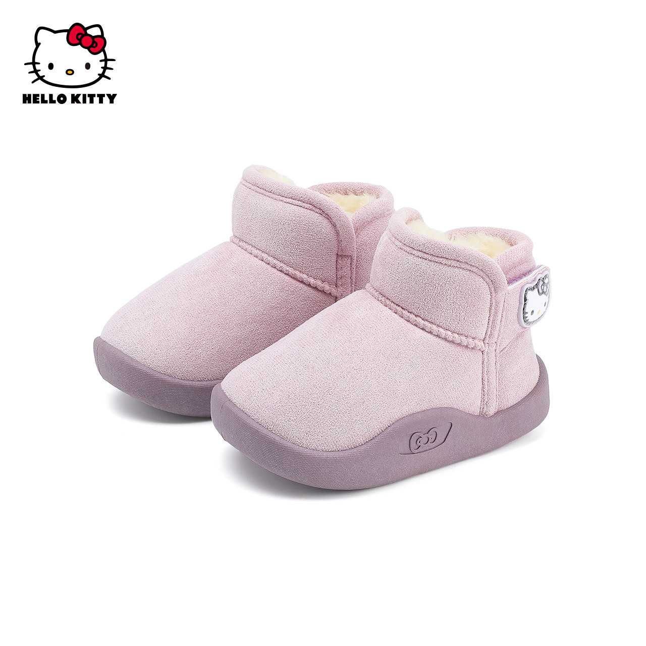 hellokitty童鞋女童大棉鞋冬季新款儿童棉靴加绒皮毛一体靴,淘宝优惠券,粉丝福利购,淘宝优惠卷