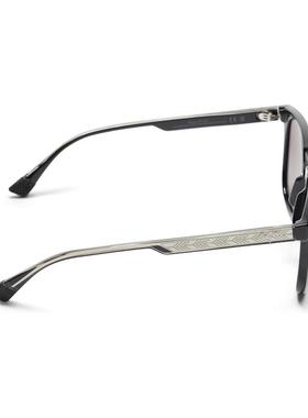 代购MauiJim男士太阳镜防紫外线偏光减光轻盈佩戴黑色渐变灰镜片