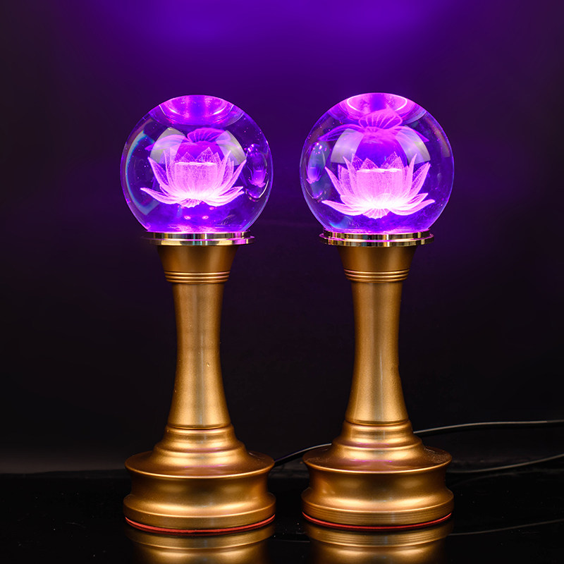 水晶莲花灯佛灯佛供灯家用插电led观音荷花灯财神爷供佛灯神台灯,淘宝优惠券,粉丝福利购,淘宝优惠卷
