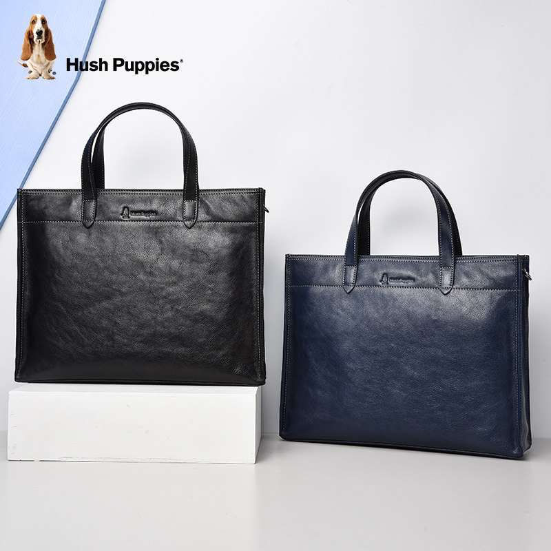 暇步士公文包男士新款单肩牛皮包包 暇步士箱包男士包袋