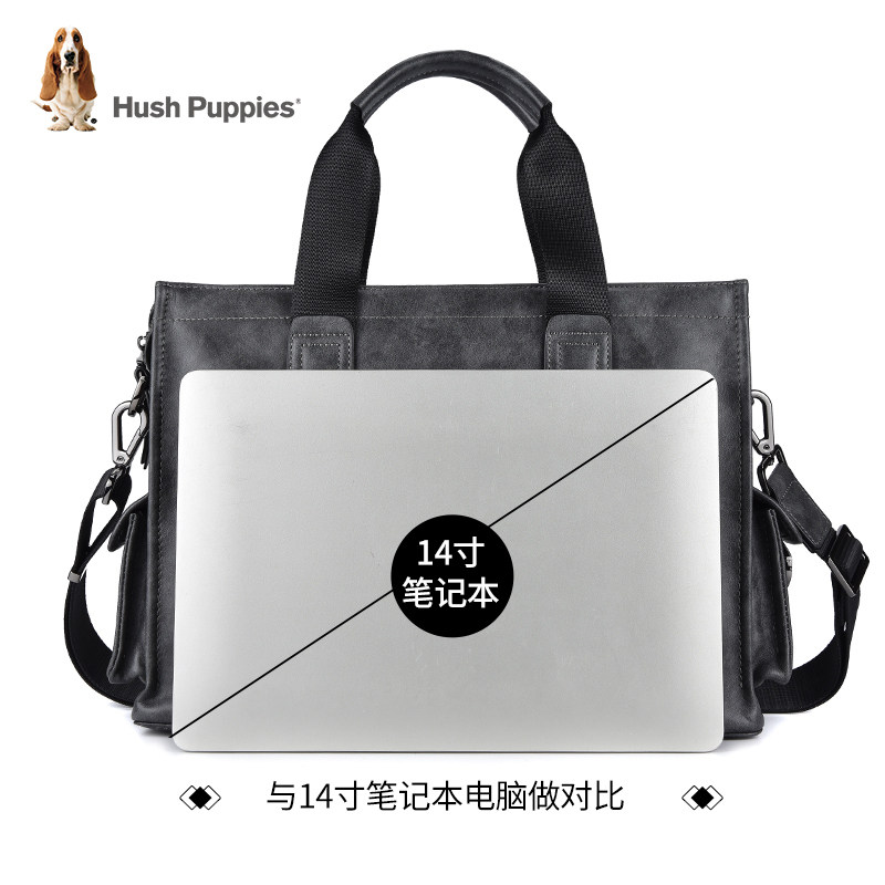 暇步士手提包男2020新款真皮潮包包 暇步士箱包男士包袋