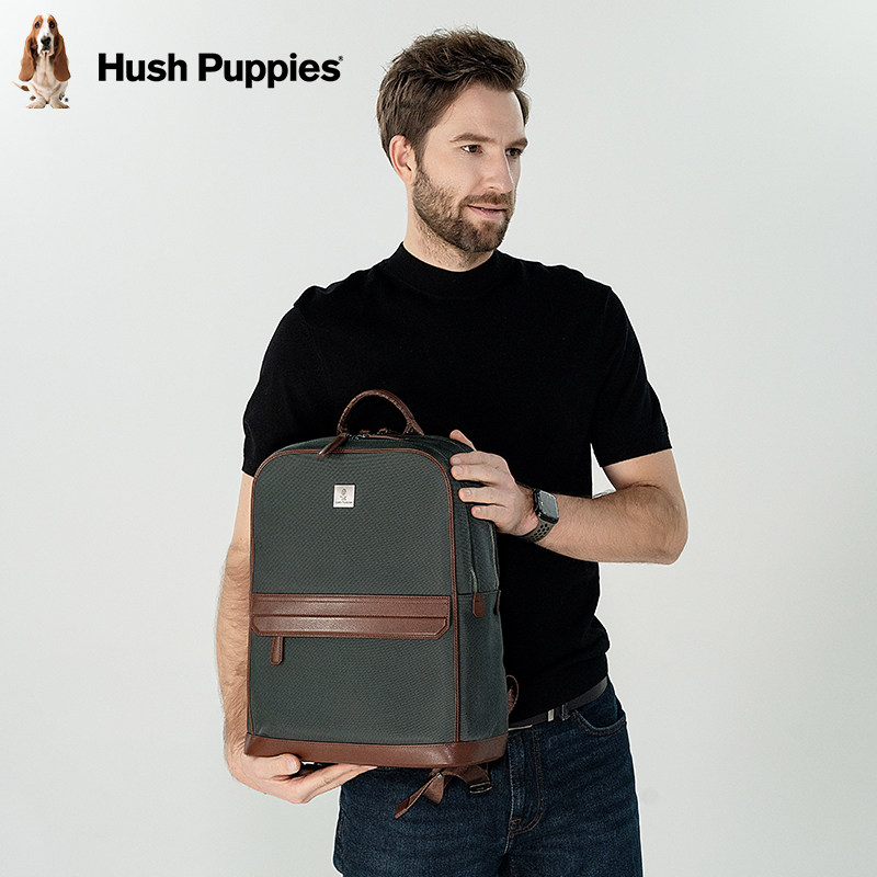 暇步士双肩包男士新款商务多功能电脑包通勤大容量背包男学生书包,淘宝优惠券,粉丝福利购,淘宝优惠卷