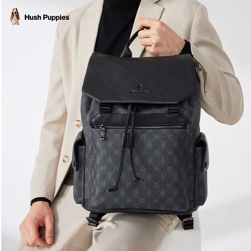 暇步士男士新款真皮大容旅行电脑包 暇步士箱包双肩背包