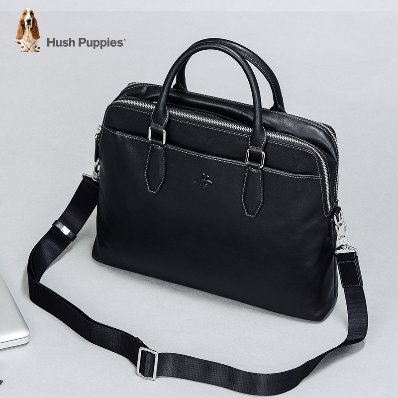 暇步士男士大容量头层牛皮公文包 暇步士箱包男士包袋