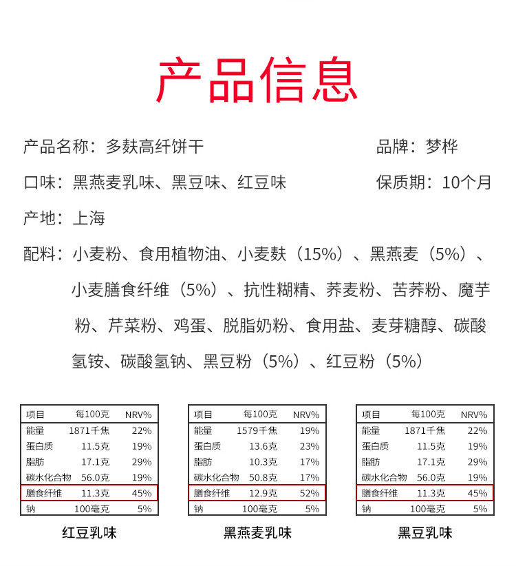 上海特产全麦杂粮粗粮多麸饼干老人无蔗糖代餐小吃整箱批零食品-图2