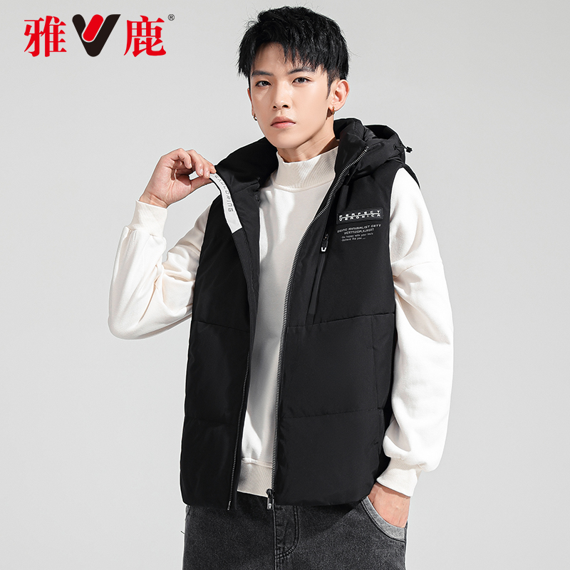 A 2021 雅鹿羽绒马甲男短款 年新款时尚休闲连帽外套潮流加厚款冬装 A 2021 雅鹿羽绒马甲男短款 年新款时尚休闲连帽外套潮流加厚款冬装