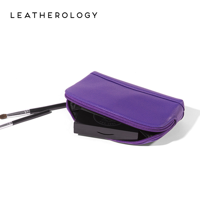 leatherology真皮小贝壳便携化妆包 leatherology女士包袋