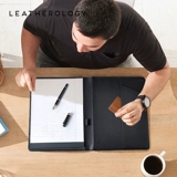 Кожаная кожа A4 Блокнот эта папка данных может настроить книгу бизнес -записей Clip Clip Clip Clip