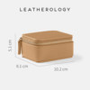 Genuine leather zipper small jewelry box watch box