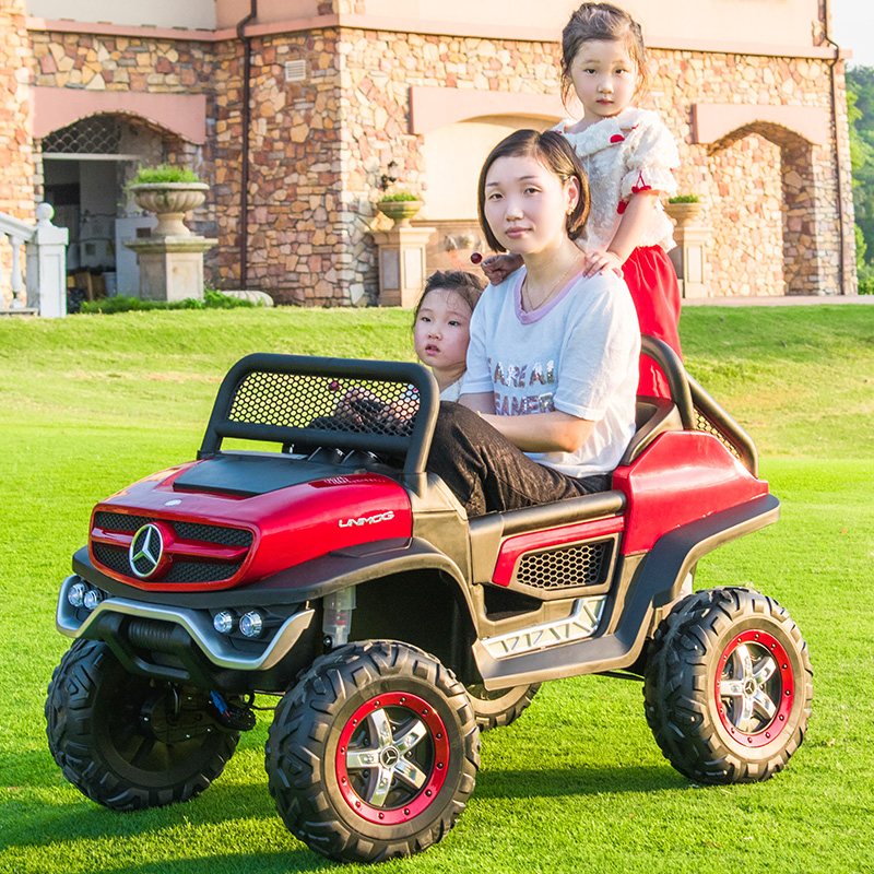 奔驰大g儿童四轮遥控小孩电动车 乐仔儿童电动车