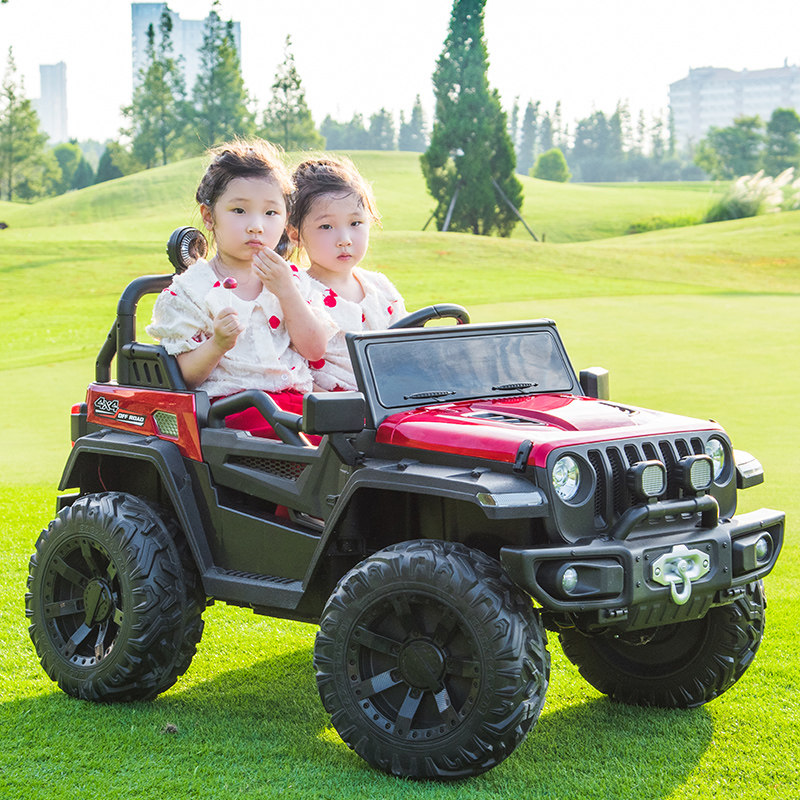 双人小孩四轮遥控四驱玩具车电动车 乐仔儿童电动车
