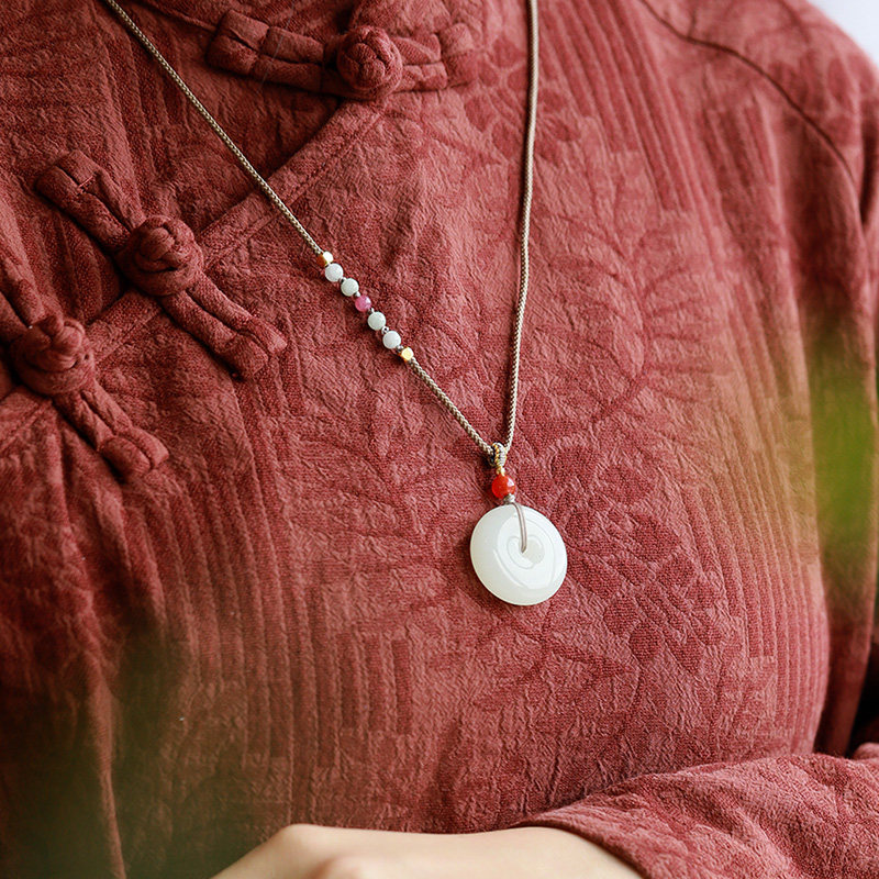 珪宝和田玉羊脂玉平安扣吊坠女款宝宝款玉佩挂件男士天然玉石玉坠,淘宝优惠券,粉丝福利购,淘宝优惠卷