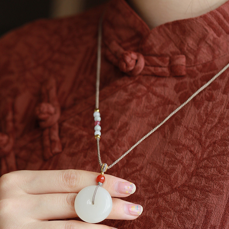 珪宝和田玉羊脂玉平安扣吊坠女款宝宝款玉佩挂件男士天然玉石玉坠,淘宝优惠券,粉丝福利购,淘宝优惠卷