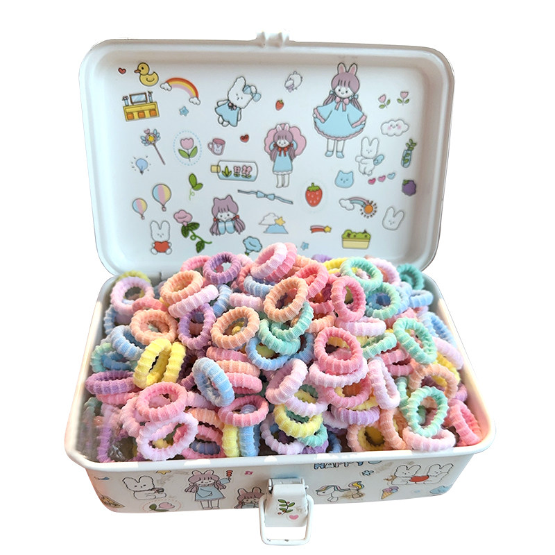 儿童皮筋螺纹发圈宝宝不伤发毛巾圈高弹力小女孩女童扎头发橡皮筋,淘宝优惠券,粉丝福利购,淘宝优惠卷