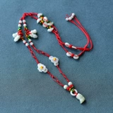 Оберег на день рождения, браслет из красной нити подходит для мужчин и женщин, красный ремень со знаком зодиака, изумрудный шнурок на талию, подарок на день рождения