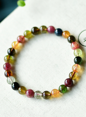 狮诺小颗粒碧玺手链女款