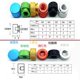 Oxidized colored hand-twisted nut aluminum alloy material