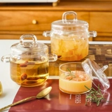 Небольшая приготовленная на пару яичная чаша детское питание Дополнительное питание, посвященное домом с двойным стеклянным стеклянным прозрачным на пару на пару, заварной крем для яичного гнездо