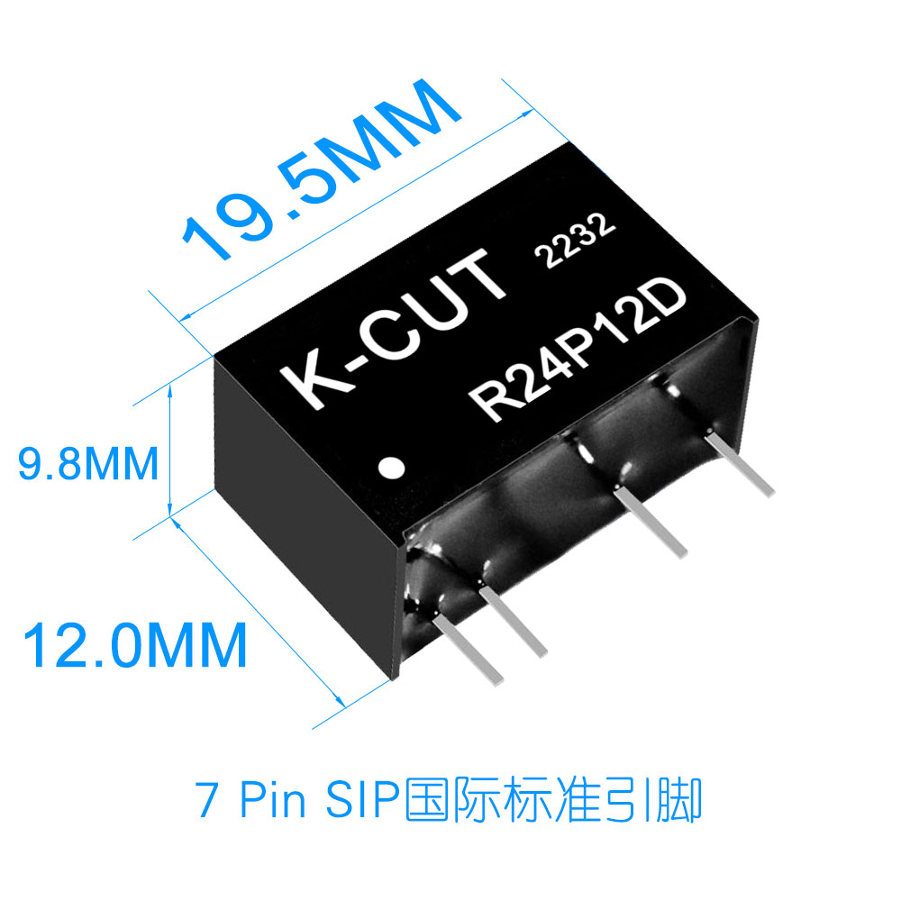 R24P12D定电压24V转±12V±42mA隔离非稳压双路输出DC-DC电源模块-图0