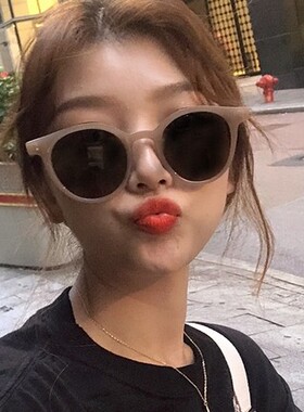 2019韩版潮复古少女女港味墨镜
