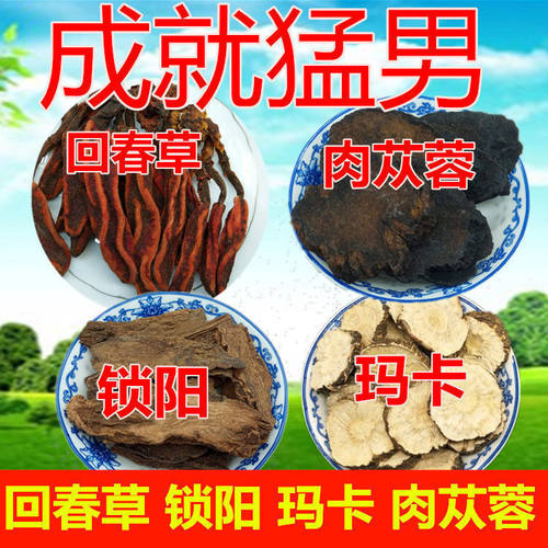 回春草锁阳肉苁蓉玛卡袋泡茶80小包 男人滋补养生茶另有淫羊藿 - 图0