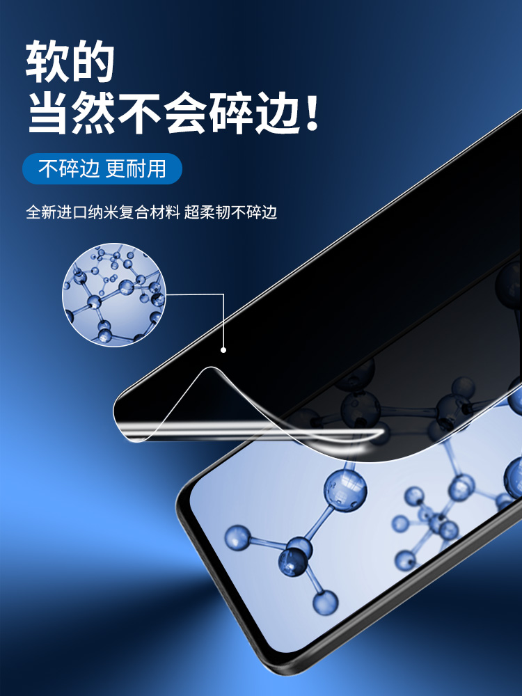 适用苹果13防膜oip窥ho窥ne11promax钢化水凝膜12mini手机14iphnex8plus防窥x全屏xr防偷iphonexr软膜xsmax7p-图0