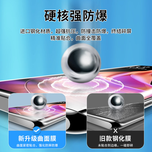 OPPOReno9钢化膜opporneo9手机Pro防窥膜oppo新款reno95g十opporeon0pporeno防窥ooporeno+opporeno适用ren09 - 图1