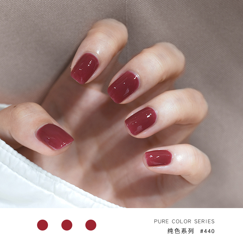 一然化妆品旗舰店一然指甲油女免烤快干可撕拉持久网红无毒无味葡萄紫孕妇夏季护甲2