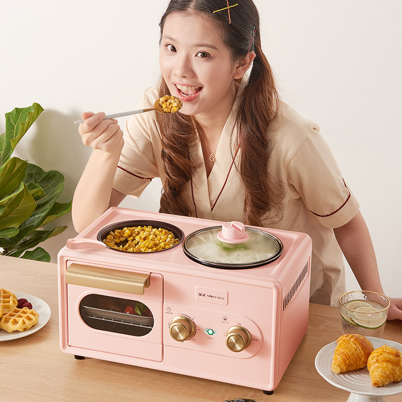 烤面包机家用4箱三合一3早餐机 nintaus泰瑞达多士炉