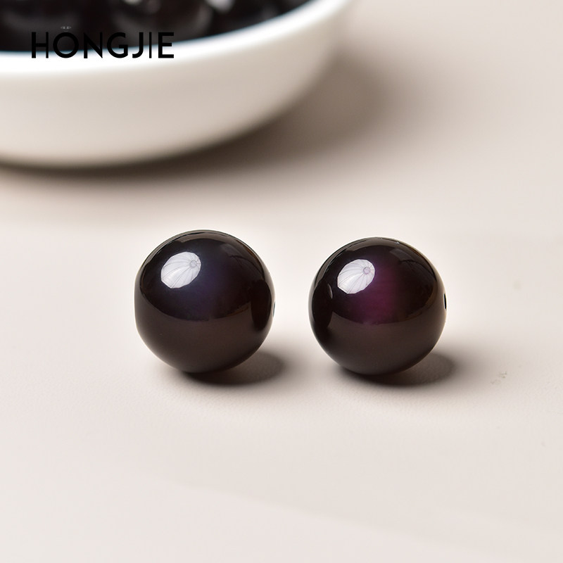 黑曜石散珠男女东海水晶玛瑙玉髓翡翠猫眼石diy冰种彩虹眼单珠子,淘宝优惠券,粉丝福利购,淘宝优惠卷