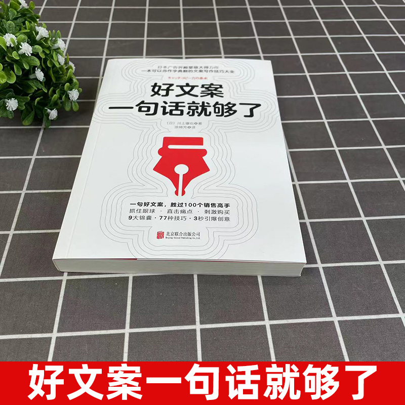 【书】 好文案一句话就够了 一字千金的创意广告文案策划从入门到精通 广告运营人员参考书 转化率提高 如何写出好文案图