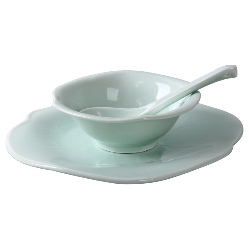 创意酒店陶瓷餐具 中式餐厅摆台 饭店碗盘套装 斋菜餐具 碗碟套装,淘宝优惠券,粉丝福利购,淘宝优惠卷
