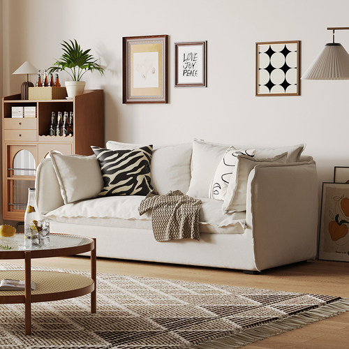 MUMA |丹麦设计|北欧现代简约科技布棉麻沙发客厅双人三人可拆洗 - 图2