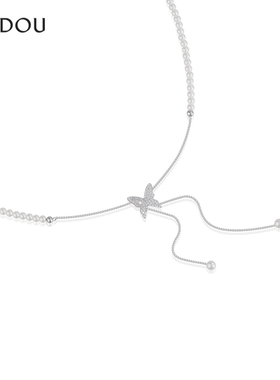 阿吉豆项链S925银时尚锁骨链颈链