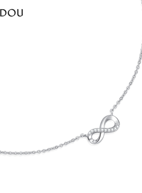阿吉豆项链925银莫比乌斯锁骨链