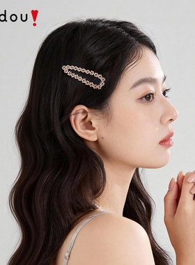 阿吉豆发夹桂花侧边夹女款边夹