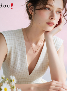 阿吉豆项链女罗马圆环轻奢毛衣链