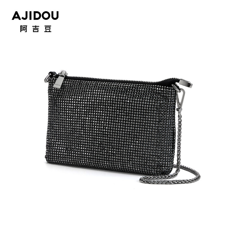 阿吉豆简约blingbling百达斜挎包 AJIDOU女士包袋