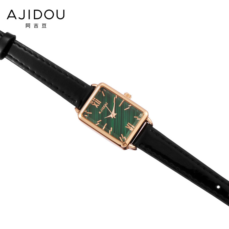 阿吉豆方块休闲精致小巧日韩手表 AJIDOU国产腕表