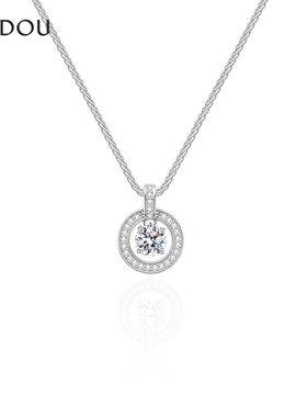 AJIDOU阿吉豆项链跳动的心锁骨链