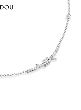 AJIDOU阿吉豆项链微笑绳结短颈链