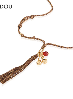 AJIDOU阿吉豆项链女流苏长颈链