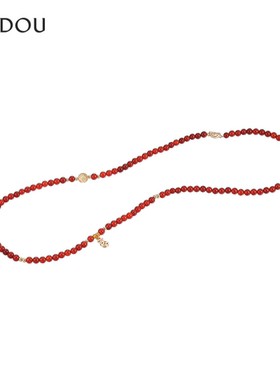 情人节礼物阿吉豆叠戴玛瑙手串