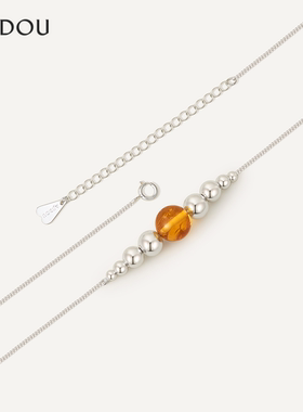 阿吉豆项链花925银时尚颈链首饰