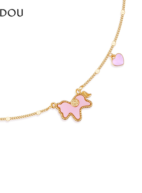 阿吉豆项链女生肖马上有钱毛衣链