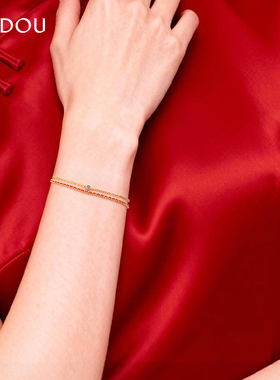 阿吉豆红绳手链情侣本命编织手绳