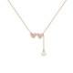 AJIDOU Ajidou Necklace Women's Fashion Freshwater Pearl Romantic Love Elegant Clavicle Chain Necklace